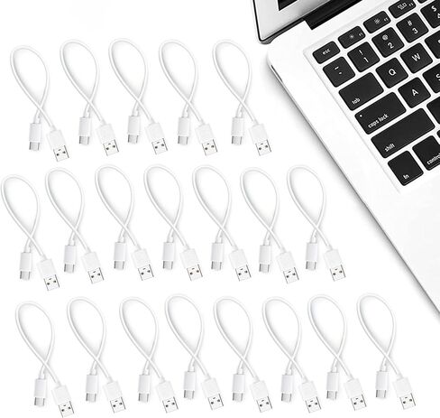 كابل USB C قصير بطول 1 قدم، 10 حزم، سلك شاحن سريع من النوع C in Saudi Arabia