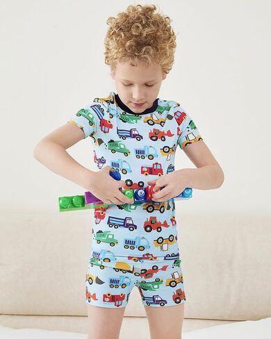مجموعات Patpat Kids من 3 قطع بيجاما مع الخيزران Viscose ، Snug Fit PJs للبنين والبنات ، والملابس الراحة طوال الموسم ، والأعمار 2T-12Y in Kuwait