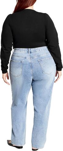 City Chic Women's Plus Size Amelila Pleat Bodysuit in Saudi Arabia