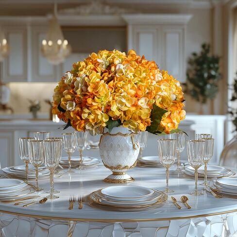 10 قطع الكوبية وهمية كامل الزهور الاصطناعية باقة الكوبية فو زهرة المركزية للطاولات المنزل الزفاف باقة الزفاف مكتب حزب DIY الزهور ديكور in Kuwait