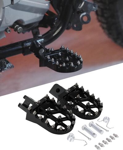 Dirt Bike Foot Pegs Special for HAWK 250,7075 Aluminum CNC Motorcycle Front Rest Pedal for Hawk 250cc/Hawk 250 DLX-Red in Saudi Arabia