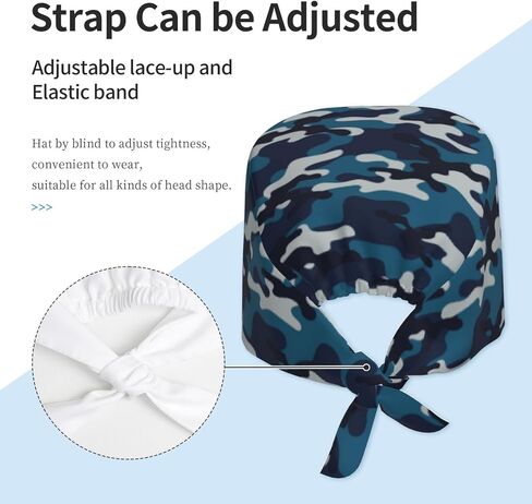 Unisex Adjustable Surgical Sweatband - Elastic Bandage Cap - Scrub Caps for Nurse Working Cap in Saudi Arabia