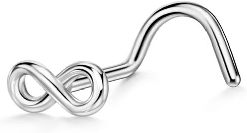 حلقات الأنف 20G 20 غرام 20 مقاييس القوس أنف حلقة قود لا نهائي أنف أنف المسمار الجراحي الفولاذ الأنف للنساء المجوهرات الثقب in Kuwait