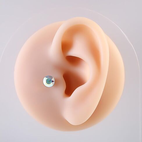 Kokoma 16g Crystal Crystal Dermal Piercing Tops and Base G23 Titanium microdermal percing intercing onlowerly thembly jewelry for Women Men in Kuwait