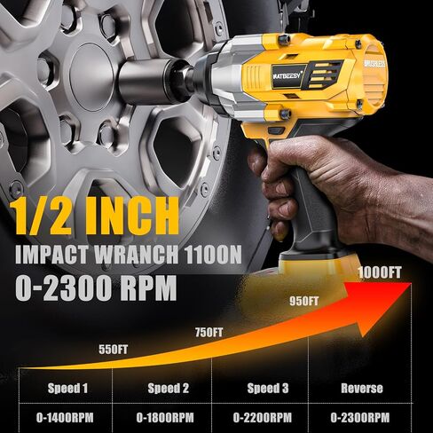 مفتاح ربط لبطارية DeWalt 20V MAX: محرك تأثير حلقة خنزير 1/2 بوصة عزم دوران عالي - مسدس تأثير لاسلكي 600 قدم رطل - محرك بدون فرش مع ضوء LED ومشبك Blet - أداة فقط in Kuwait
