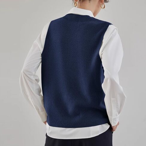 WOWCARBAZOLE WIND'S SWEATER VEST V الرقبة Pullover Tankwear Tank TOP TRENDY SLEEVERESS FALL 2024 in Kuwait