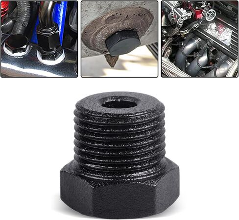 1/8 "NPT Plug Male Hex Hex Adapter Adapter Aluminium Black 4pcs in Saudi Arabia