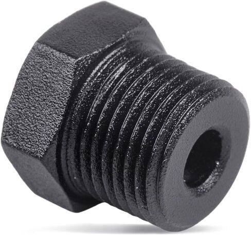 1/8 "NPT Plug Male Hex Hex Adapter Adapter Aluminium Black 4pcs in Saudi Arabia