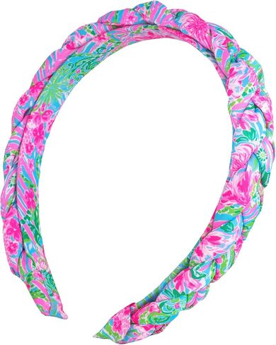 Lilly Pulitzer Colorful Knotted Headband, Slim Satin Headband, Cute Hair Accessories for Women and Girls, Soleil It On Me in Kuwait