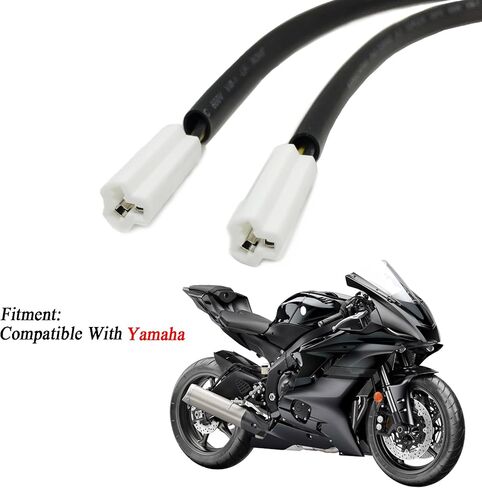 4pcs 22.5cm/8.86in خط نارية للدراجة النارية متوافق مع Yamaha YZF 600 XP500 R1 R6 إشارات الموصل محول مؤشرات Blinker سلك سلك (4pcs) in Kuwait