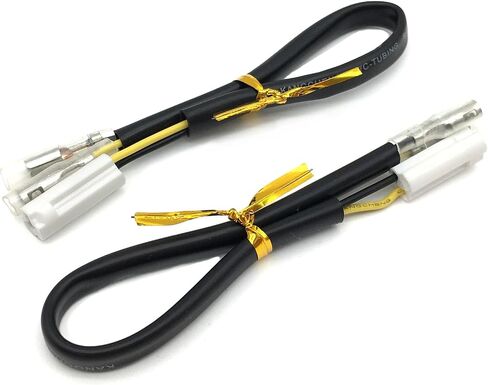4pcs 22.5cm/8.86in خط نارية للدراجة النارية متوافق مع Yamaha YZF 600 XP500 R1 R6 إشارات الموصل محول مؤشرات Blinker سلك سلك (4pcs) in Kuwait