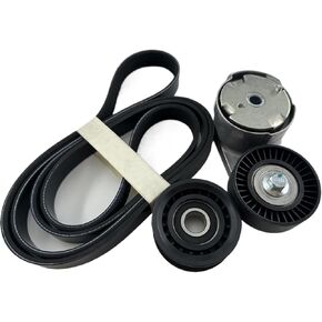 39282 38082 Belt Tensioner with Idler Pulley Serpentine Belt Kit, Fit for Dodge Avenger/RAM/Grand Caravan/Journey,Chrysler 200/Town&Country,V6 3.6L# 05184617AD 89056015 6PK1960