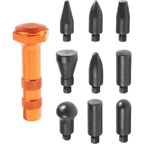 Car Dent Repair,10PCS Dent Remover Tool,Dent Repair,Car Accessories Paintless Dent Removal Kit,Metal Tap Down Pen with 9 Heads Tips Dent Removal Tools,Suitable for Car Motorcycle Truck SUV
