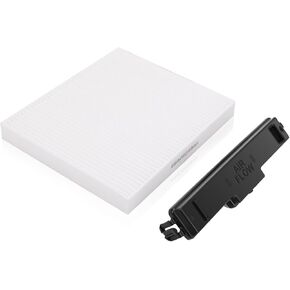Ram Cabin Air Filter & Filter Access Door Kit Compatible with Dodge Ram 1500 2500 3500 Avenger Caliber Journey Compass Patriot Chrysler 200 68318365AA, 68052292AA, 68406048AA, CF11671