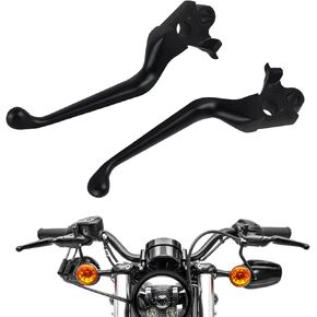 Quasco Black Motorcycle Brake Brake Brake Lever Ravers متوافق مع Harley Dyna Sportster 883 1200 Softail Electra Glide Road Traoc