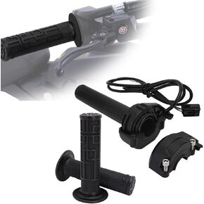 JFG RACING Sur Ron Electric Throttle Sur Ron Twist Throttle with Rubber Handlebar Grips for Sur Ron S/X Electric Dirt Bike - Black