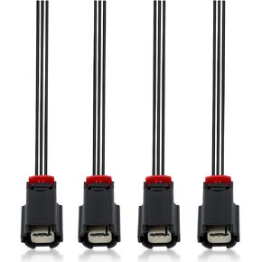 MOTOALL 31404-3110 4 pcs Parking Assist Sensor Connector Plug Pigtail Wire Harness Connector Fit for Buick Chevrolet GMC Ford Cadillac