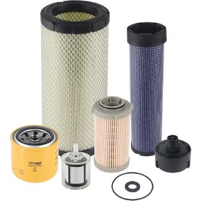377-6969 110-6331 110-6326 416-5884 363-5819 258-2829 500 Hours Filters Kit Compatible with CAT 259D 279D 289D 299D 299D2 236D 242D 246D 262D 272D 257D