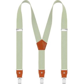 Suspenders for Men Adjustable Heavy Duty with Strong Clips