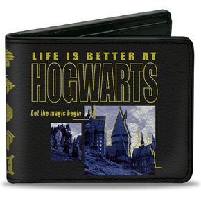 Buckle-Down Men's Bifold Wallet Harry Potter, 4.0" x 3.5"