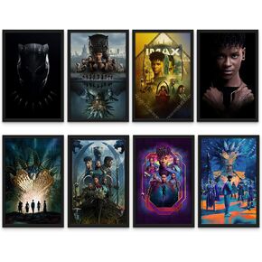 Black Panther Wakanda Forever Posters, Set of 8 11x17 Promo Movie Posters, Wakanda Forever Poster, Black Panther Poster, Black Panther II Poster, 2022 Sequel of Black Panther