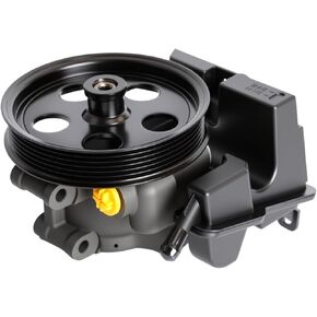 20-326 Power Steering Pump with Pulley Reservoir fit for Ford Focus 2006-2011, fit for Ford Transit Connect 2010-2011, for 2.0L 2.3L 2.5L Gas, Replace 20326 6S4Z3A674A 7S4Z3A674A Power Assist Pump
