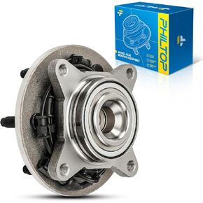 PHILTOP 515042 Front Wheel Hub Bearing Assembly for Ford Expedition 2002-2006, Lincoln Navigator 2002-2006 6 Lugs W/ABS 1 PCS Hub Bearing