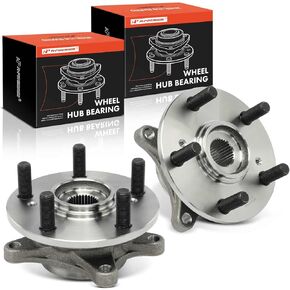 A-Premium 2 x Front Wheel Bearing and Hub Assembly with 5-Lug Compatible with Honda Civic 2017 2018 2019 2020 2021