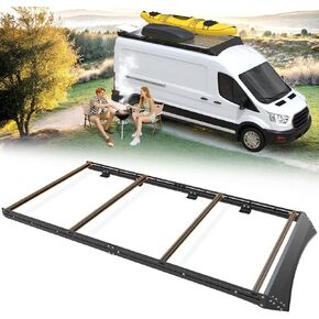 رف سقف ملبرون Camper Van Fan For Ford Transit 148 "WB منخفض/متوسط/مرتفع ، رف سقف منخفض مع 4040