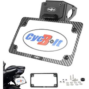 Fender Eliminator Kits Fit for Z650/ Ninja 650 2025-2017 License Plate Bracket for Ninja 650 ABS/KRT/KRT ABS, Z650 ABS Tail Tidy with LED Plate Light Fit with Aftermarket & OEM Turn Signals