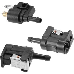 3 Pack Marine Boat Engine Fuel Line Connector Fittings 6mm Female Male 1/4" Motor Fuel Pipe Joint Comp Fitting Replacement for Yamaha Outboard Motor Fuel Tank Hose Pipe 6Y1-24305-06 6G1-24304-10