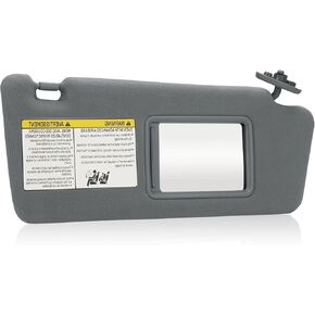 Gray Passenger Right Side Sun Visor Replacement Compatible with Toyota Tacoma 2005-2012 Replace 74310-04081-E0