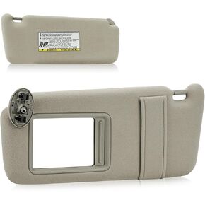 واقي الشمس لجوانب السائق والراكب لسيارة Toyota Camry (الموديلات المناسبة فقط بدون فتحة سقف) 2007 2008 2009 2010 2011، يستبدل 74310-06750-E0، 74320-06780-B0، قطعتان (بيج) in Kuwait