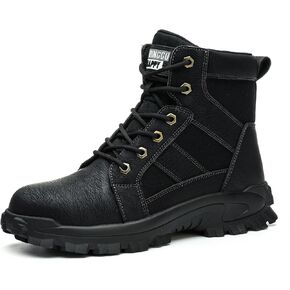 Steel Toe Boots for Men Comfortable Mens Work Boots Indestructible Construction Industrial Safety Boots