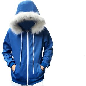 Sans Blue Jacket Hoodie Pullover Sweatshirtts Coat Usisex Cosplay Costume Halloween Adult Sport Top Out Outwear