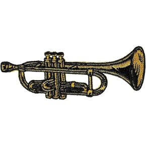Cypress Combratibles Trumpet Patch Patch Iron On Marching Band Musical Musical Emblem