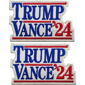 Taifeng 2 PC Trump Flag 2024 Patch Maga Flags Patches Save America Again Flag Patch for Backpack Hat