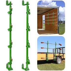 رف Eletewill Weed Eater للمقطورات المفتوحة/المغلقة 4 Place Trimmer Racks Weedeater Rack لمحرك المشهد المشهد العائد على مقطورة الإكسسوارات مع القفل