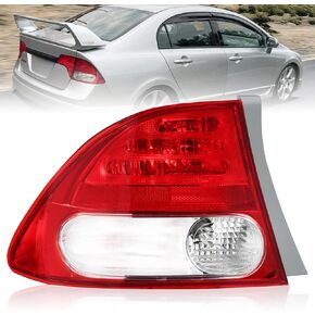 Boine Right Passenger Side Tail Light Compatible With 2009 2010 2011 Honda Civic 4-Door Sedan Hybrid Rear Tail Lights Brake Lights HO2819138 33501-SNA-A51 (Right Passenger Side)