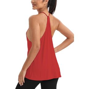 قمم تجريب Mippo للنساء Racerback Tank Tops مفتوحة الظهر القمصان الرياضية الصالة الرياضية