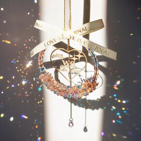 H&D HYALINE & DORA Personalized Friendship Gift Crystal Hanging Ornament, Best Friend Crystal Window Hanging Garland Ornament Bestie Gifts I Wish You Lived Next Door Housewarming Ornament in Saudi Arabia