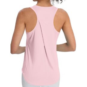 Women's Workout Tank Tops Racerback Top Sleeveless Running Shirts Athletic Gym Sports UPF 50+