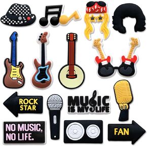15Pcs Black Girl Medical Gay Sea Animal Shoe Charms Fit for Clog Sandals Decoration, Sushi Astronaut Truck Shoe Charms for Party Favor