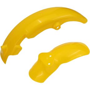 Autu Parts JR50 Front Fender Set من أجل Suzuki Jr 50 1978-1999 Yellow 63111-0411-25y ، 53111-04420-25y