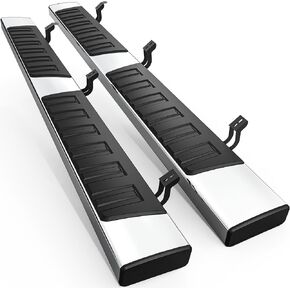 AUTOSAVER88 6 inches Running Boards Compatible with 2007-2021 Toyota Tundra Double Cab(2 Half-Size Rear Doors), Side Steps Nerf Bars Side Bars