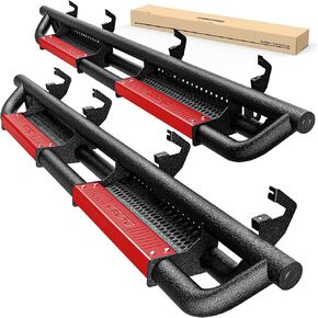 Running Boards Compatible with Chevy Silverado GMC Sierra Crew Cab 2019-2025 1500, 2020-2025 2500HD 3500HD, Paintable Side Steps Rail Drop Nerf Bars Carbon Steel (Excl 2019 1500 LD/Limited)