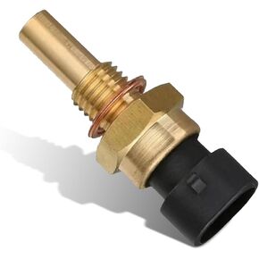 1 PC Car Coolant Temperature Sensor, 2-Pin Durable Engine Coolant Temp Sensor, Replacement Direct Fit for 15404280 12191170 60811520 12608814, Compatible with Delphi (Gold)