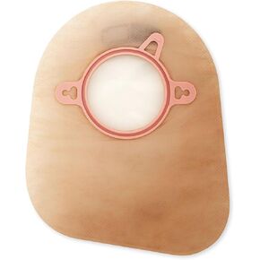Hollister 18372 New Image 2-Piece 9" Closed Ostomy Pouch, Green Color Code Match, 60 Pack, Beige - 1-3/4" Flange Size