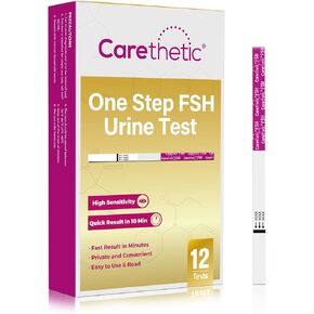 [12 حزمة] شرائط اختبار انقطاع الطمث Carethetive FSH-مجموعة اختبار مرحلة انقطاع الطمث السريعة في المنزل ، واكتشاف FSH عالي الحساسية