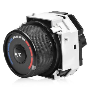 55903-12100 HVAC Mode Central A/C Temp Heater Control Switch Knob Assembly Sub-Assembly Compatible with Toyota RAV4 2006-2012, Corolla 2009-2013 55903-0R010 55903-42050 55903-75D359 55903-02091